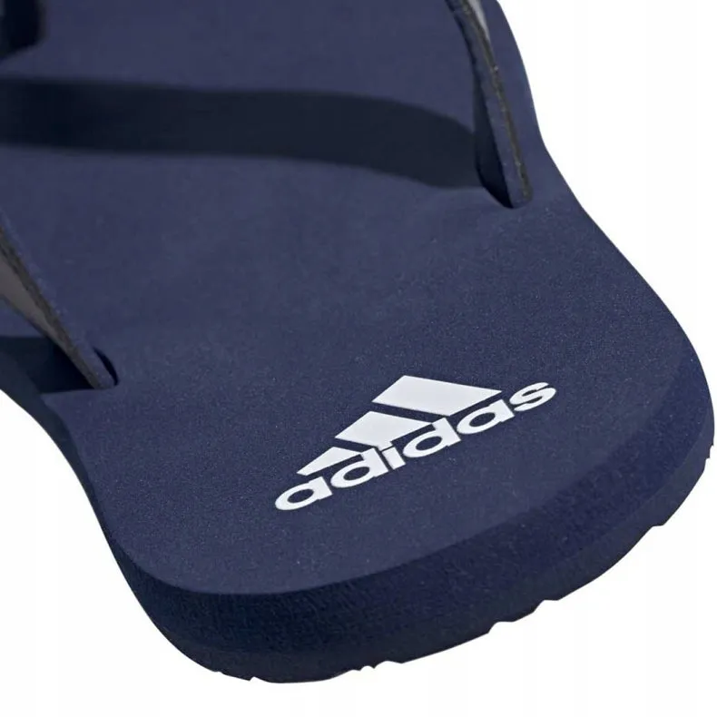 2 x Adidas Mens Dark Blue/White Eezay Flip Flop Casual Thongs