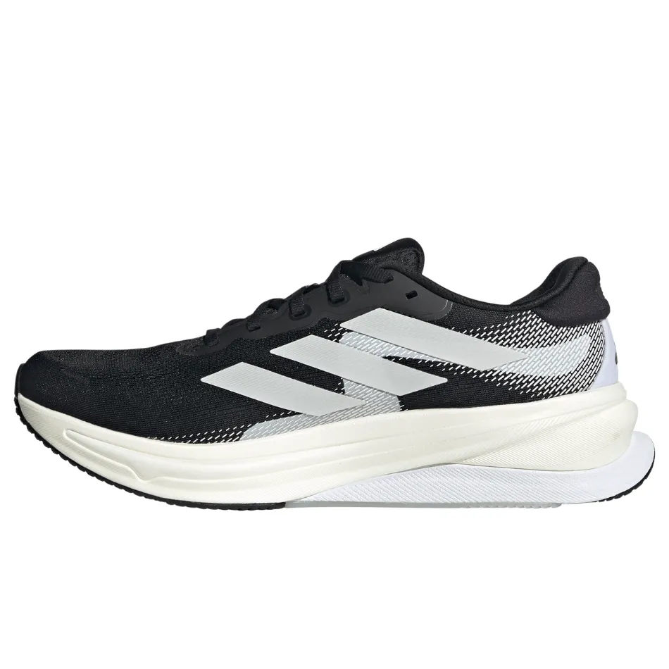 Adidas Men's Supernova Solution 2 Running Shoes in Core Black/FTWR White./Core Black SS25