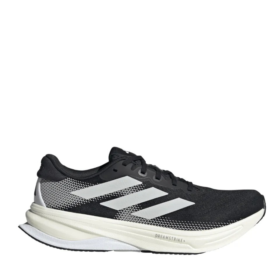 Adidas Men's Supernova Solution 2 Running Shoes in Core Black/FTWR White./Core Black SS25