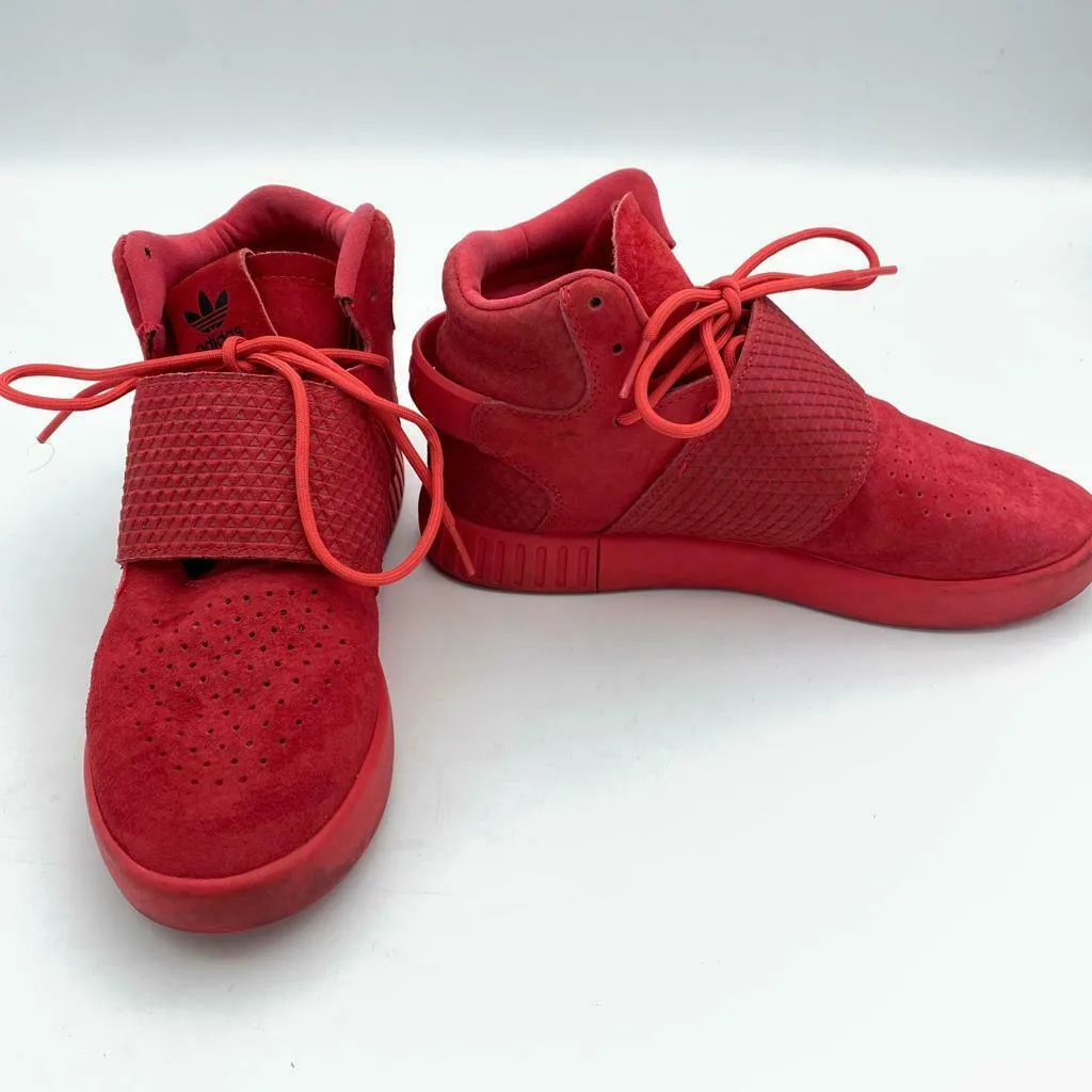 Adidas Originals Tubular Invader Strap Casual Shoes Red Men's Size 5.5