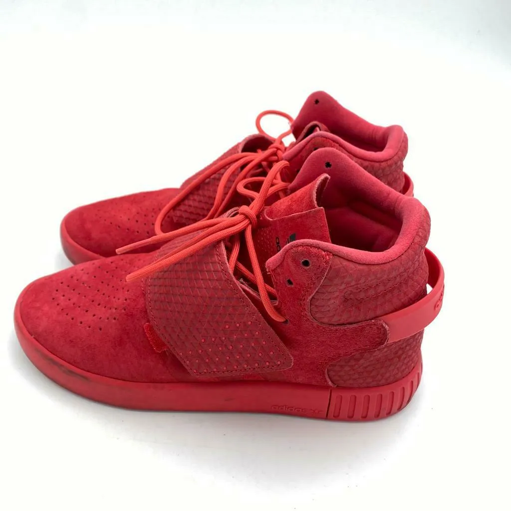 Adidas Originals Tubular Invader Strap Casual Shoes Red Men's Size 5.5