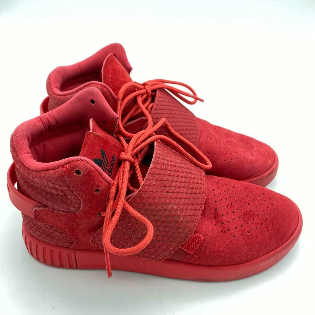 Adidas Originals Tubular Invader Strap Casual Shoes Red Men's Size 5.5