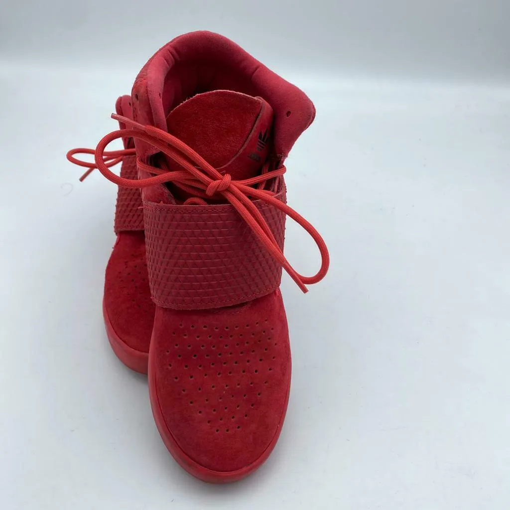 Adidas Originals Tubular Invader Strap Casual Shoes Red Men's Size 5.5