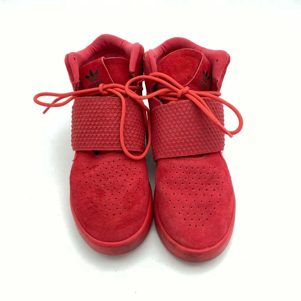 Adidas Originals Tubular Invader Strap Casual Shoes Red Men's Size 5.5