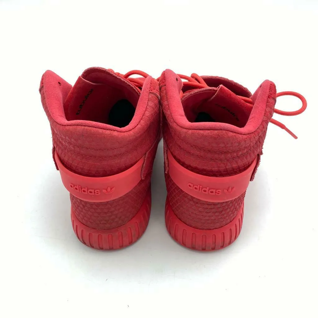 Adidas Originals Tubular Invader Strap Casual Shoes Red Men's Size 5.5