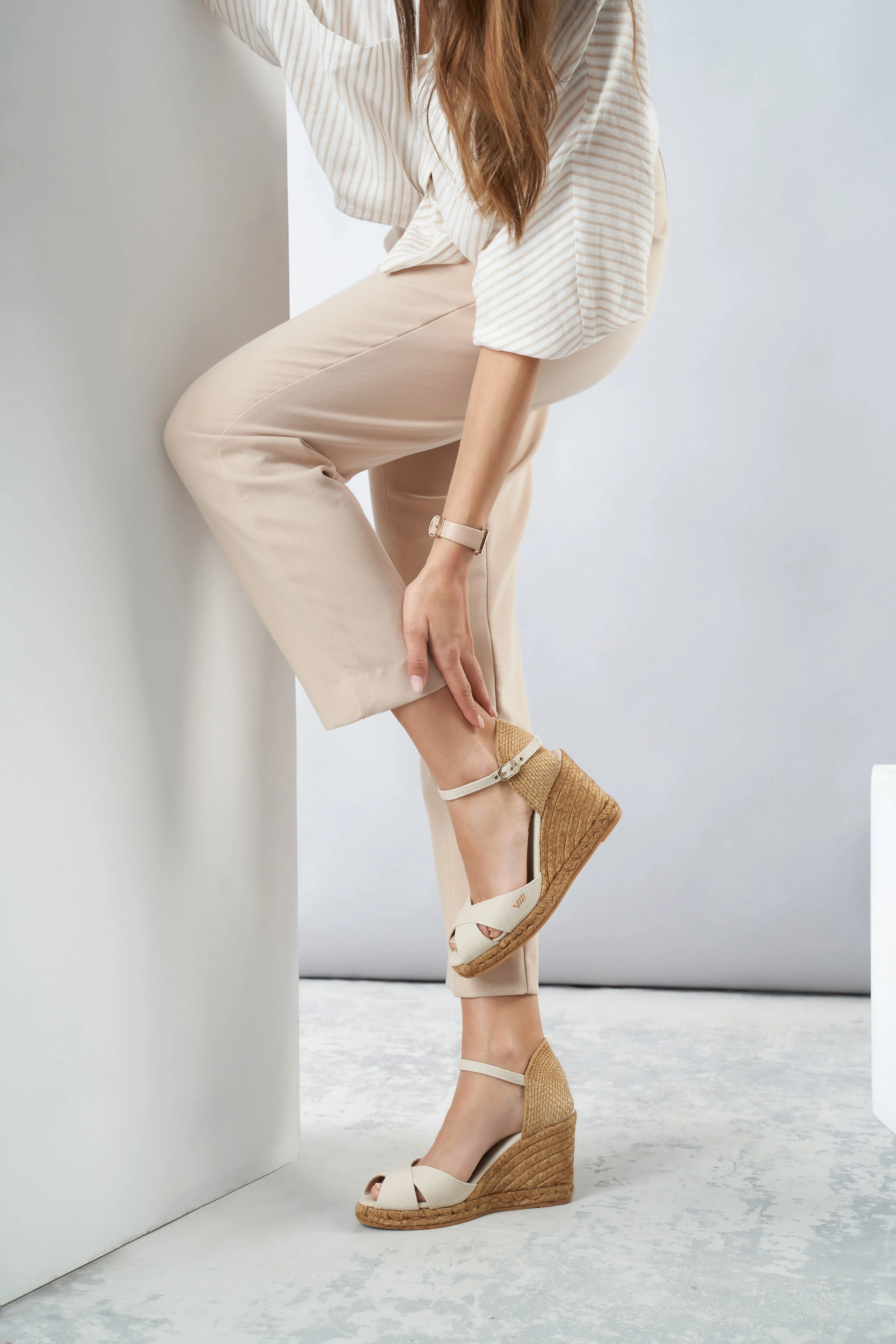 Aiguablava Canvas Espadrille Sandal Wedges