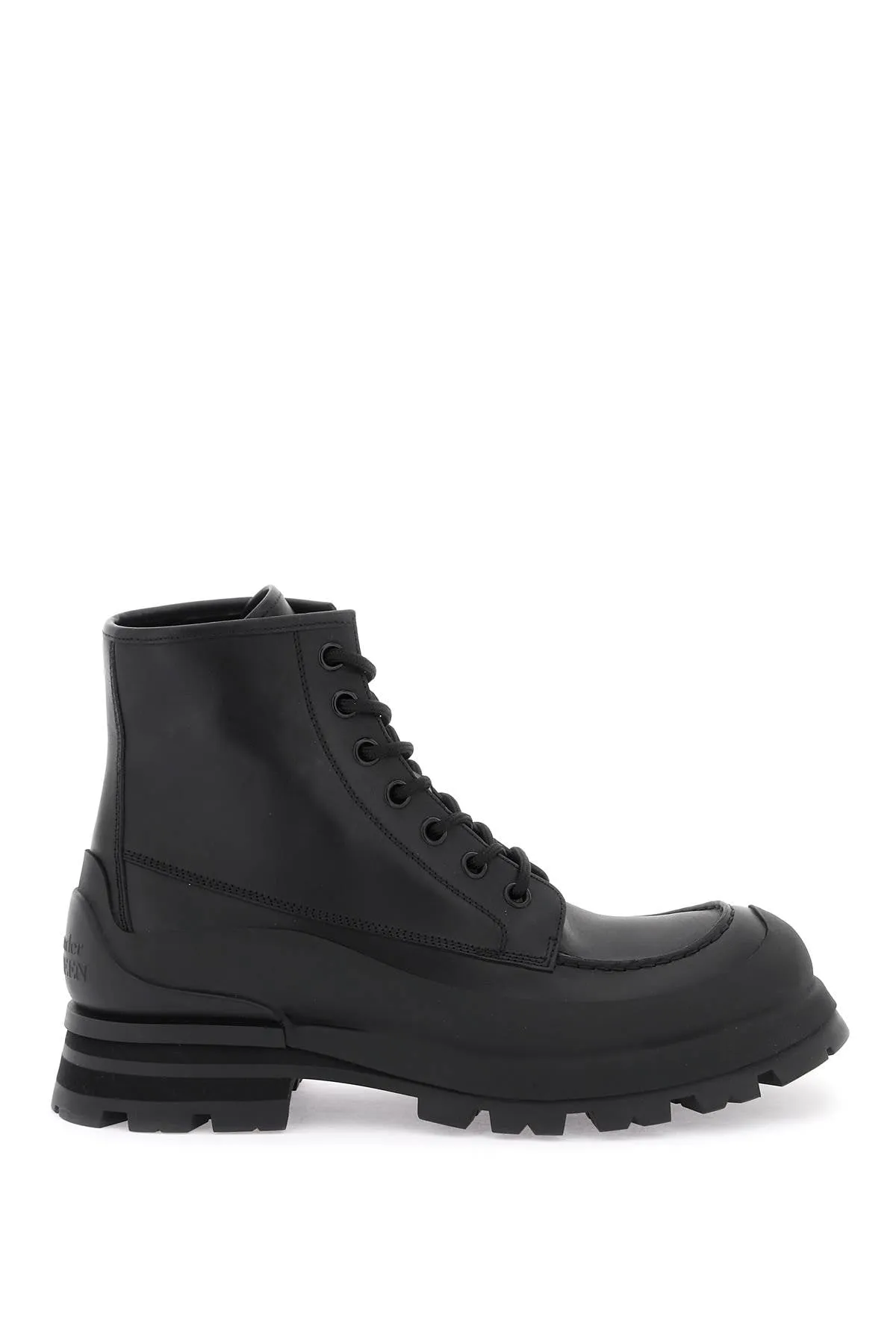 Alexander mcqueen leather ankle boots