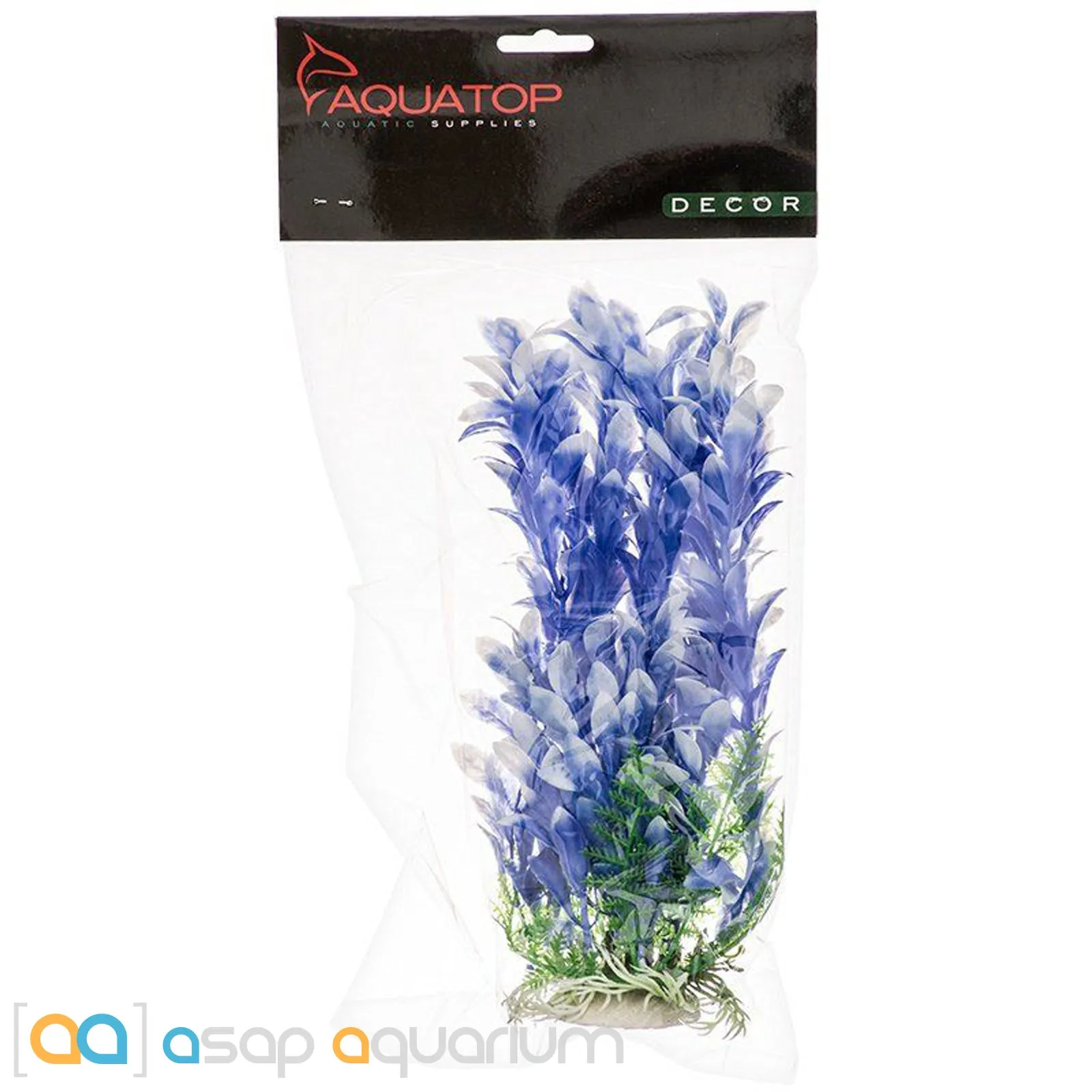 Aquatop Bacopa Aquarium Plant Blue 9" High with Weighted Base