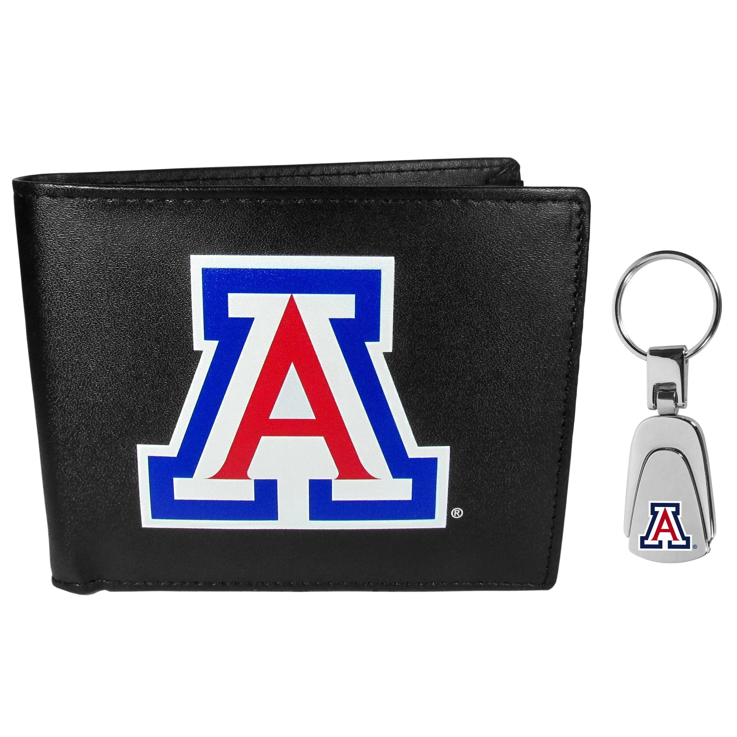 Arizona Wildcats Bi-fold Wallet & Steel Key Chain