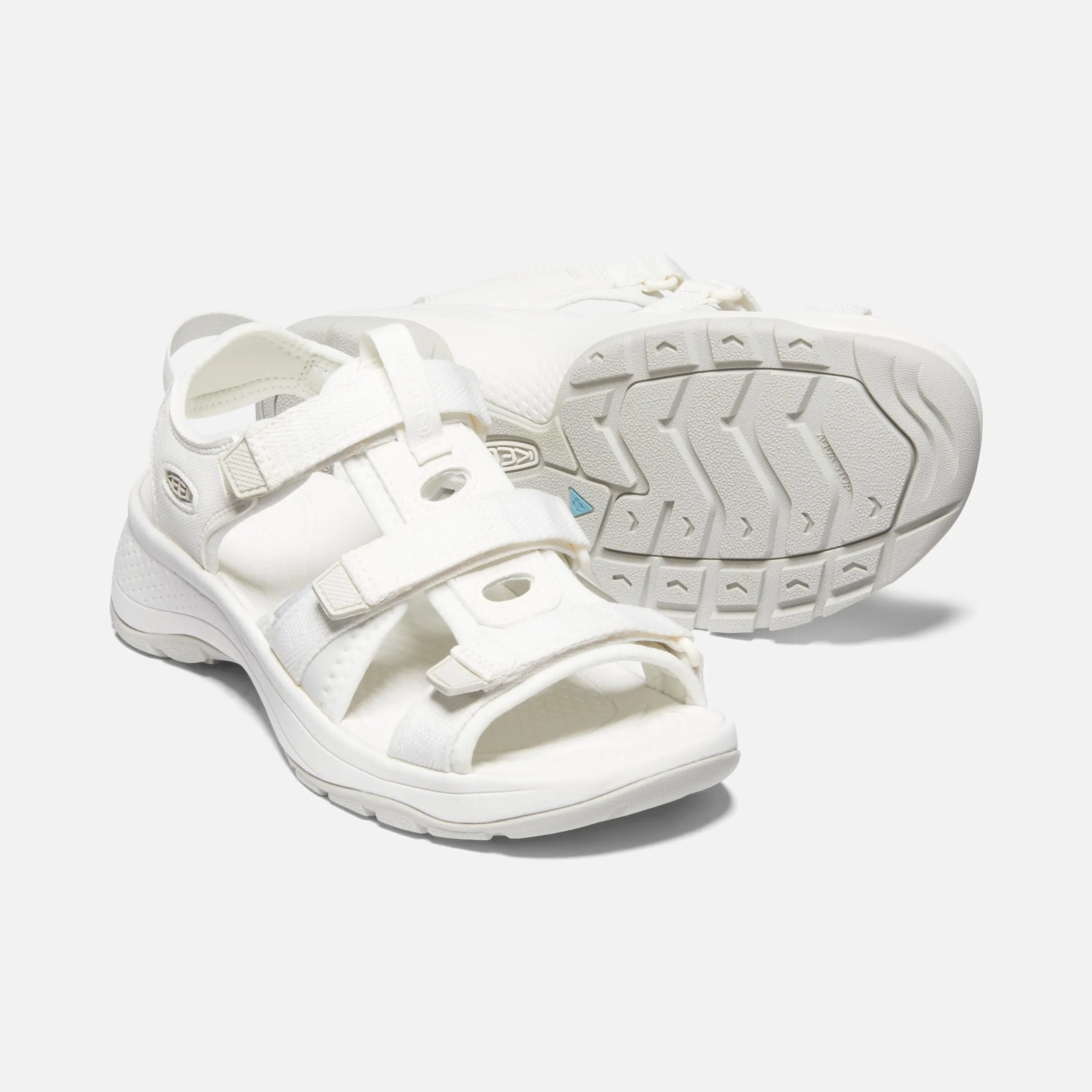 Astoria West Groovy Walking Sandal in White