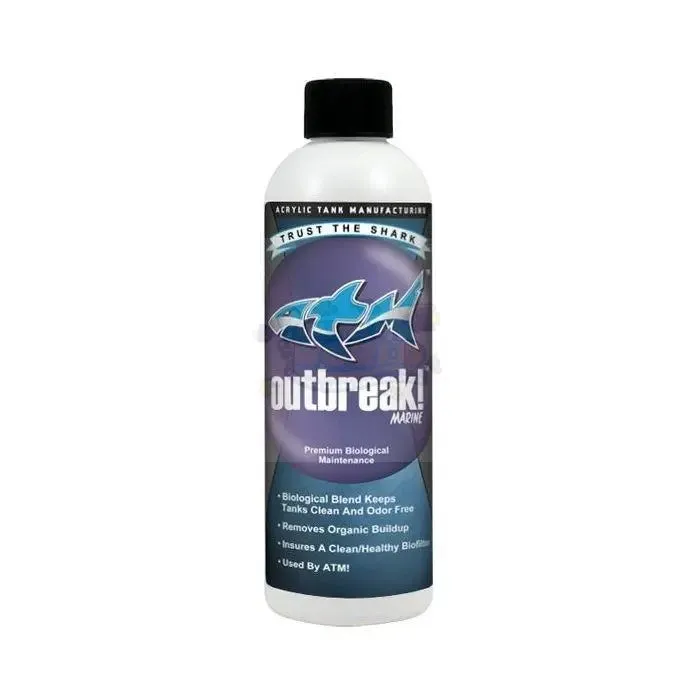 ATM Outbreak! Bio-Maintenance Saltwater 8oz - Effective Sludge Remover Safe For All Marine Life