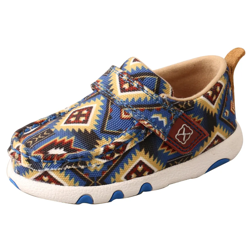 Baby & Toddler Twisted X Blue Aztec Shoe