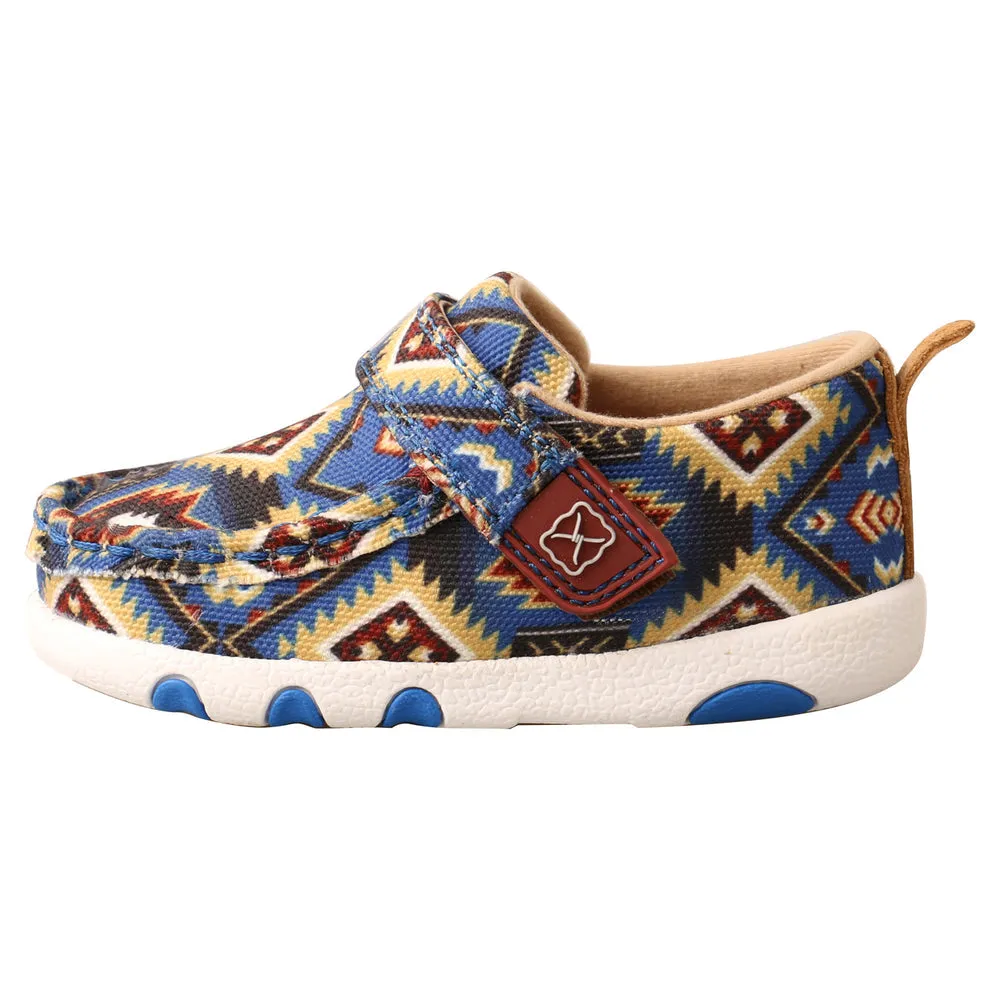 Baby & Toddler Twisted X Blue Aztec Shoe