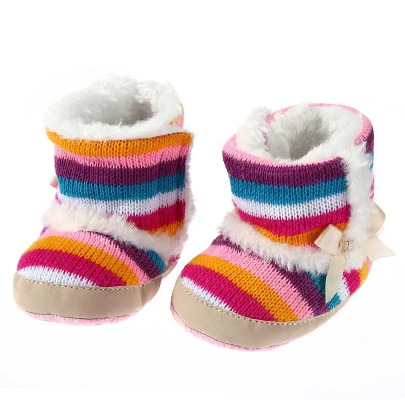 Baby Girls rainbow Booties