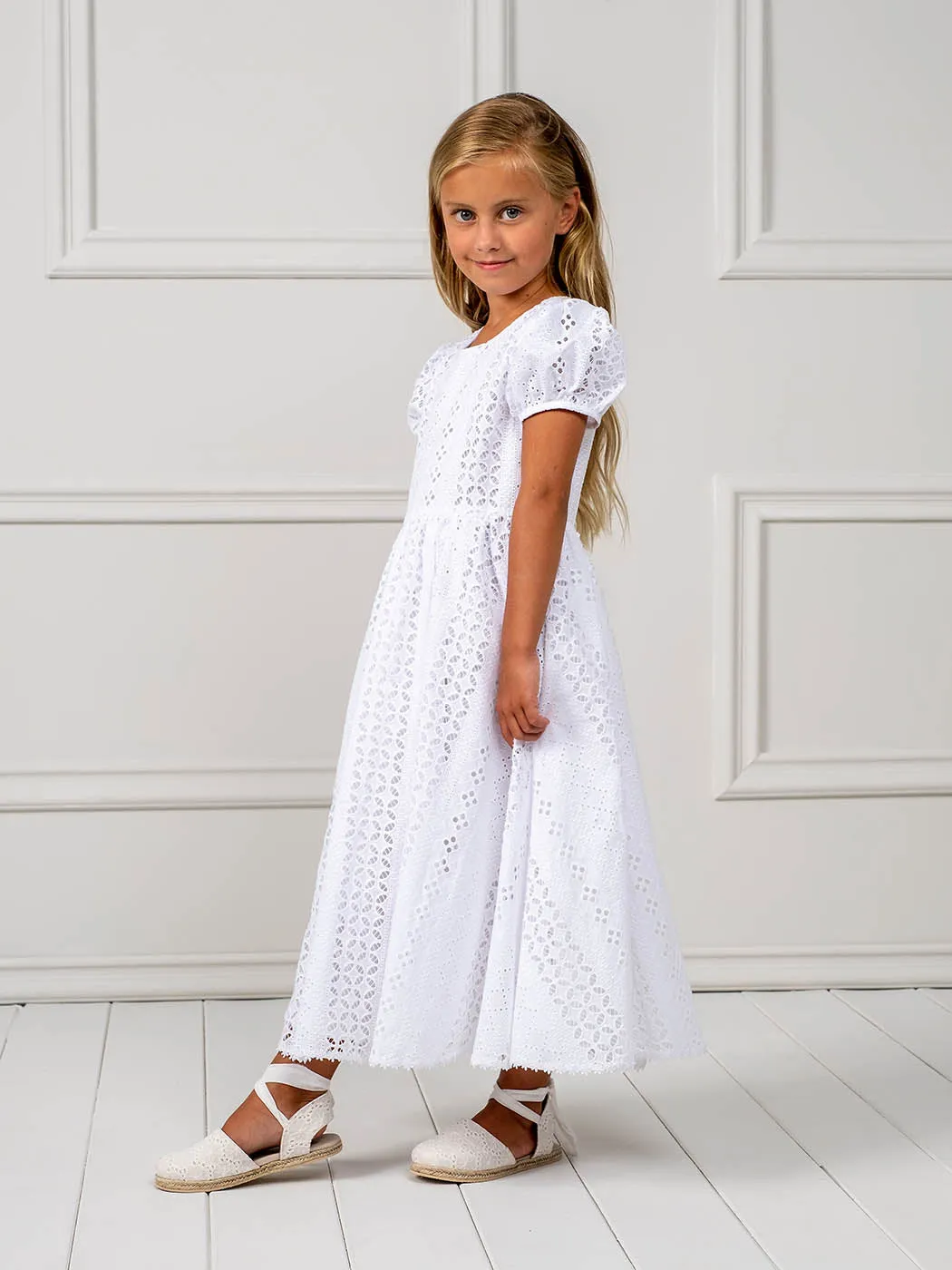 Baptismal embroidered Dress - GIANNA