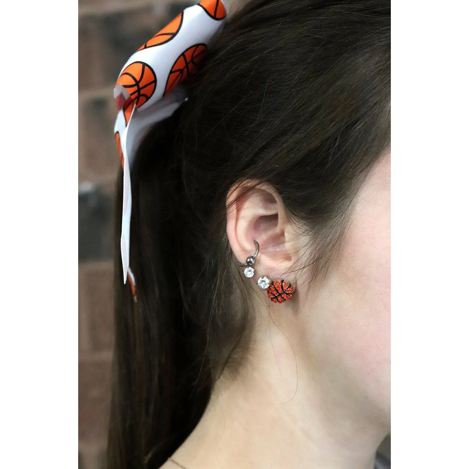 Basketball Stud Earrings