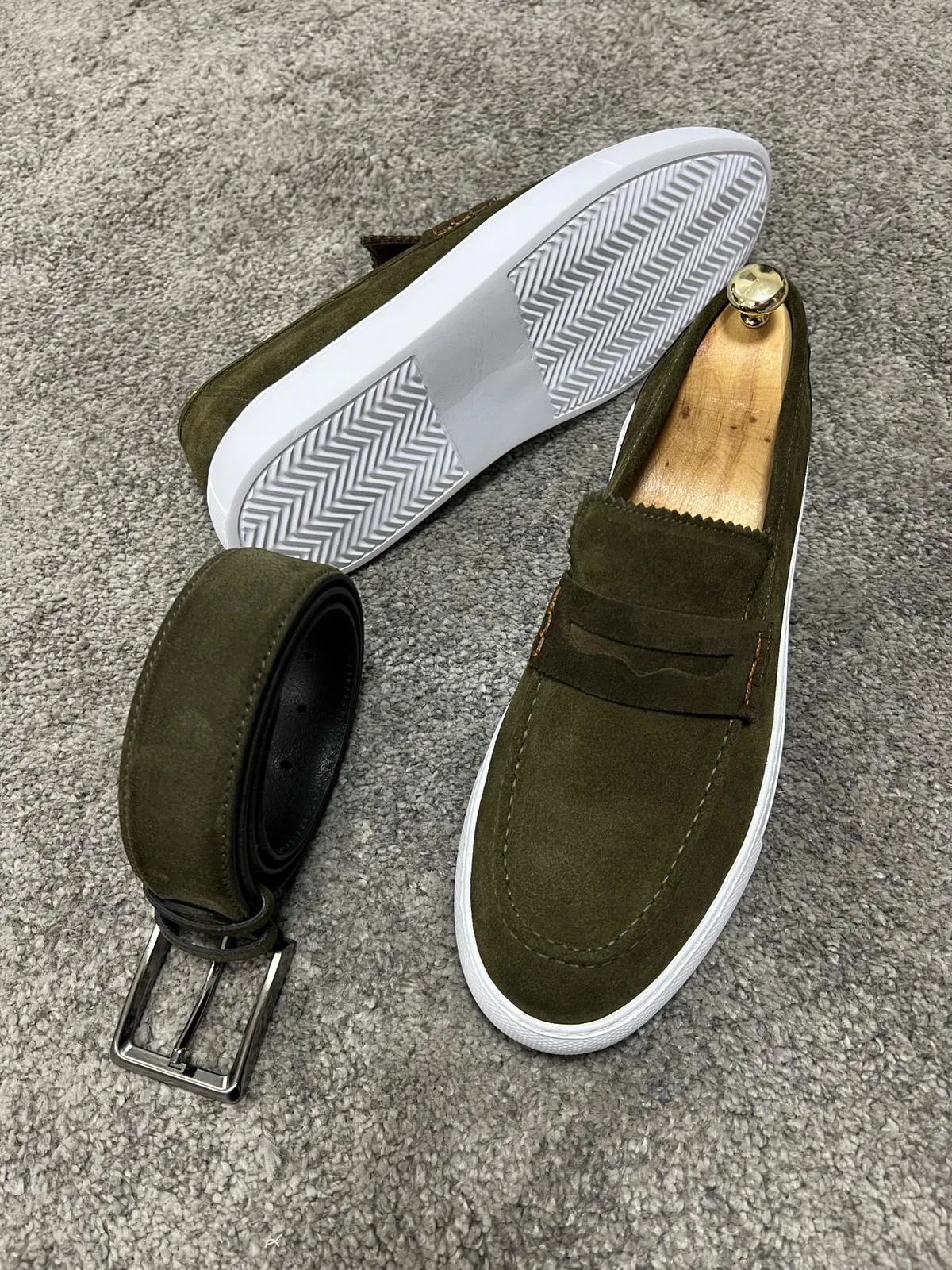 Bojoni Uluwatu Khaki Men's Loafer