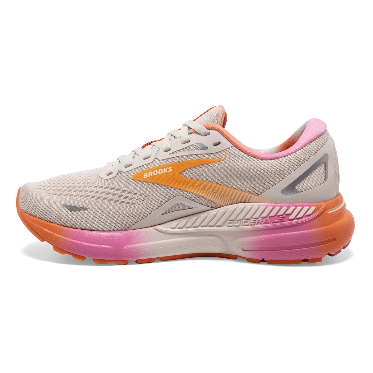 Brooks Adrenaline GTS 23 - White Sand - Sunset - Fuchsia