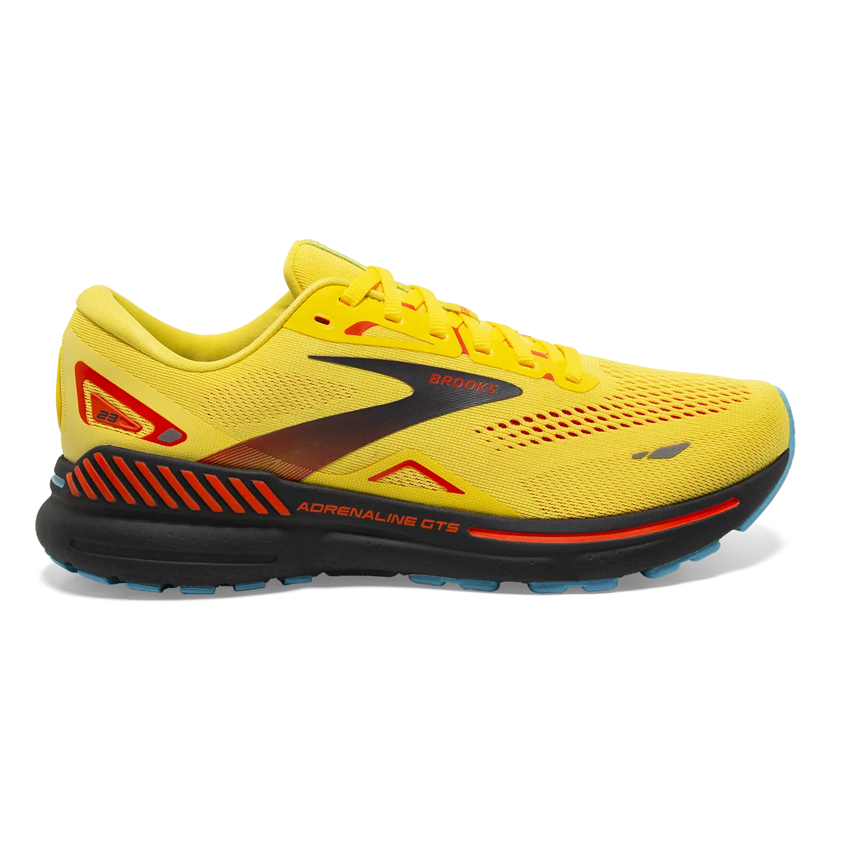 Brooks Adrenaline GTS 23 - Yellow - Foraged Iron - Orange