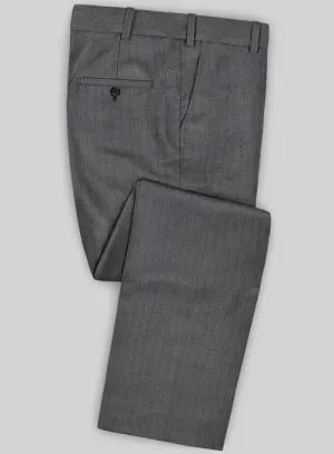 Caccioppoli Sun Dream Cisko Gray Wool Silk Pants