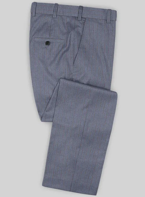 Caccioppoli Sun Dream Polico Blue Wool Silk Pants