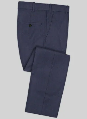 Caccioppoli Sun Dream Zorati Blue Wool Silk Pants