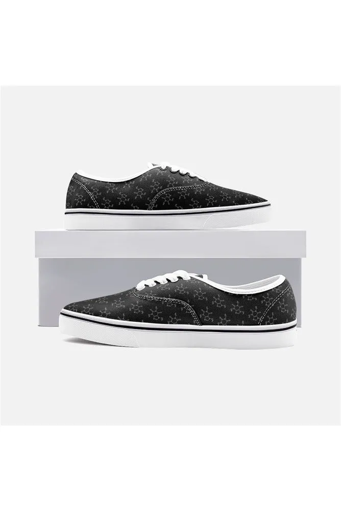 Caffeine Molecule Unisex Canvas Sneakers