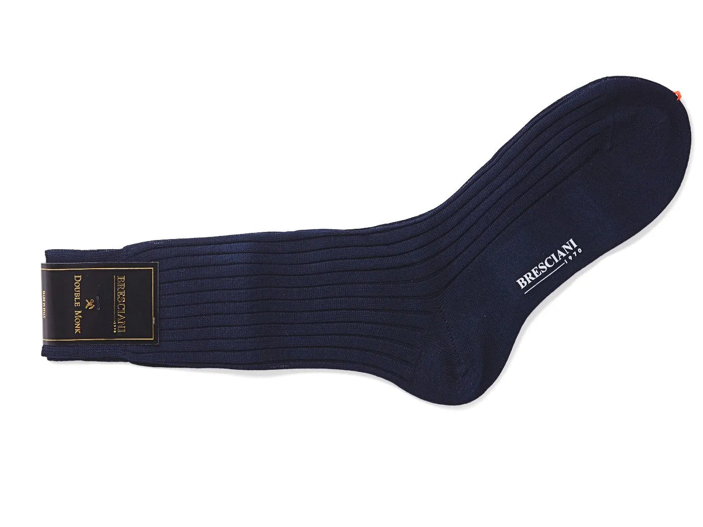 Calf Length Cotton Socks 3-Ply Navy