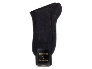 Calf Length Cotton Socks Navy