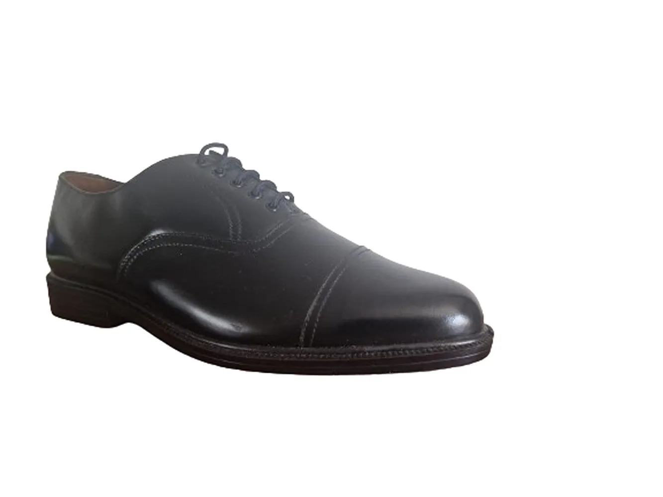 Canda Leather Black Formal Oxford Mens  Shoes