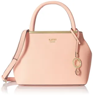 Cathy London Women's Handbag, Material- Synthethic Leather, Colour- Peach