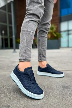 CH040 Men's Unisex Orthopedics Navy Blue-White Sole Casual Sneaker Sports Shoes