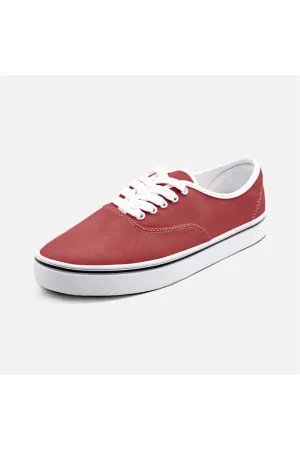 Cherry Red Unisex Canvas Shoes