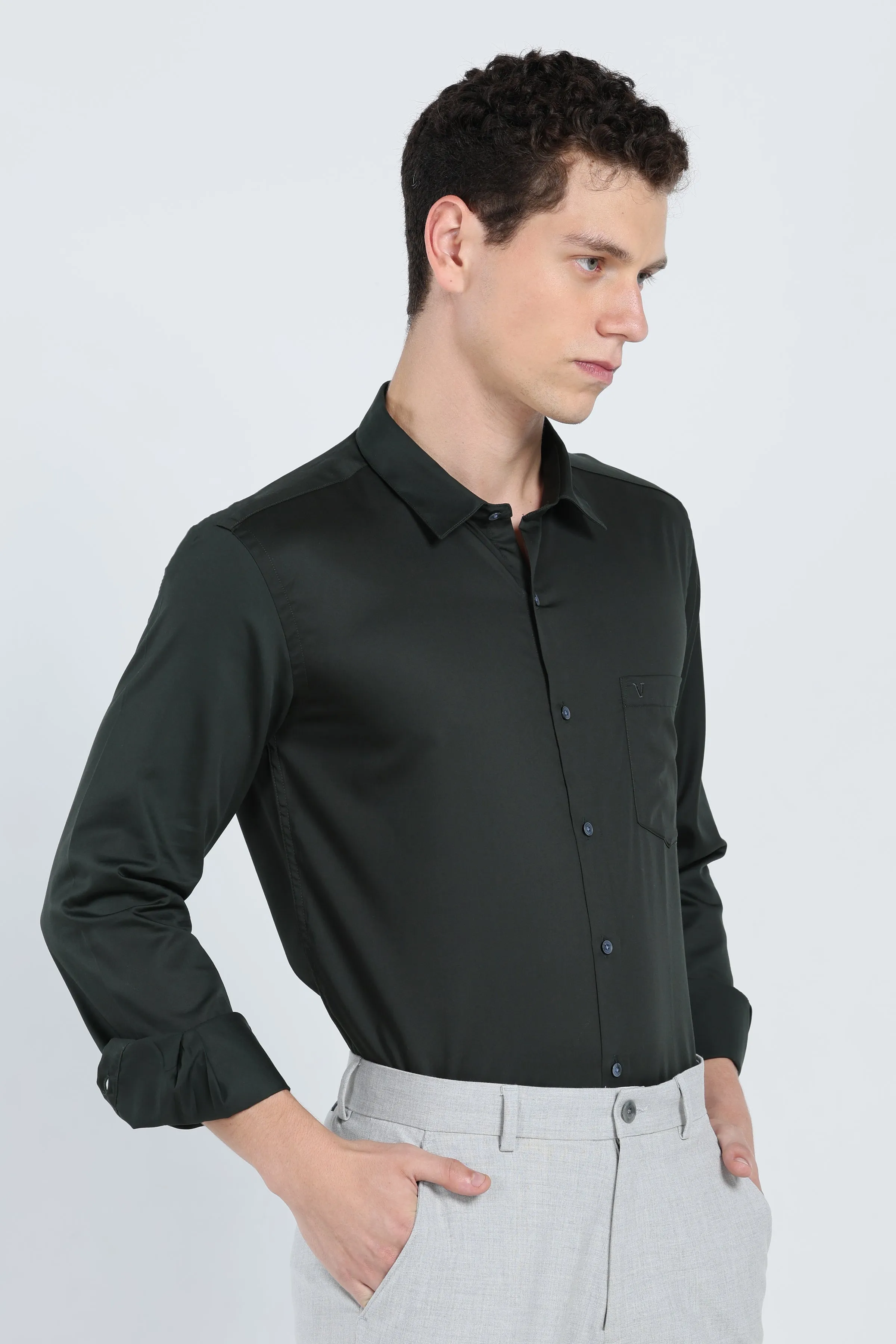 Classic Pristine Jet Black Shirt