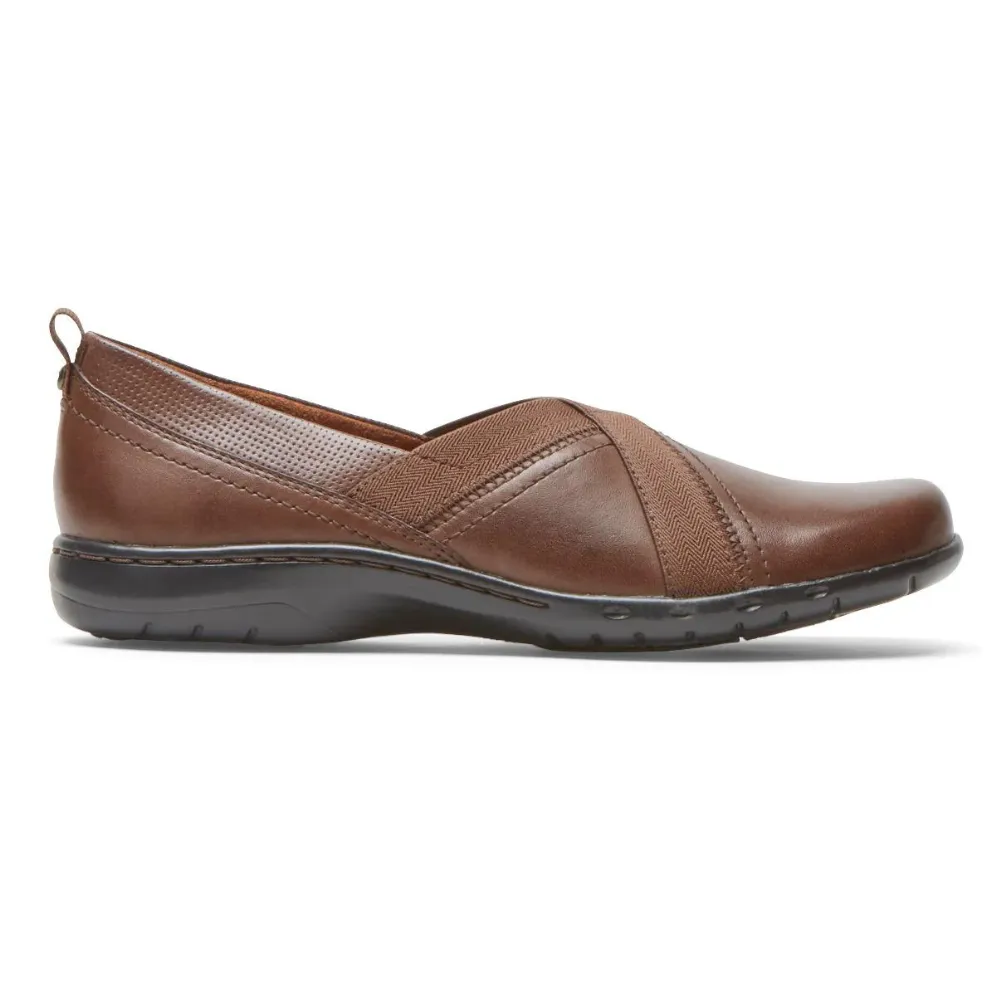 Cobb Hill Penfield Brown Leather Slip-On (Women's)