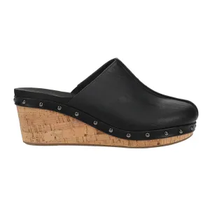 CORKYS - MARLEY BLACK PLATFORM SLIP ON