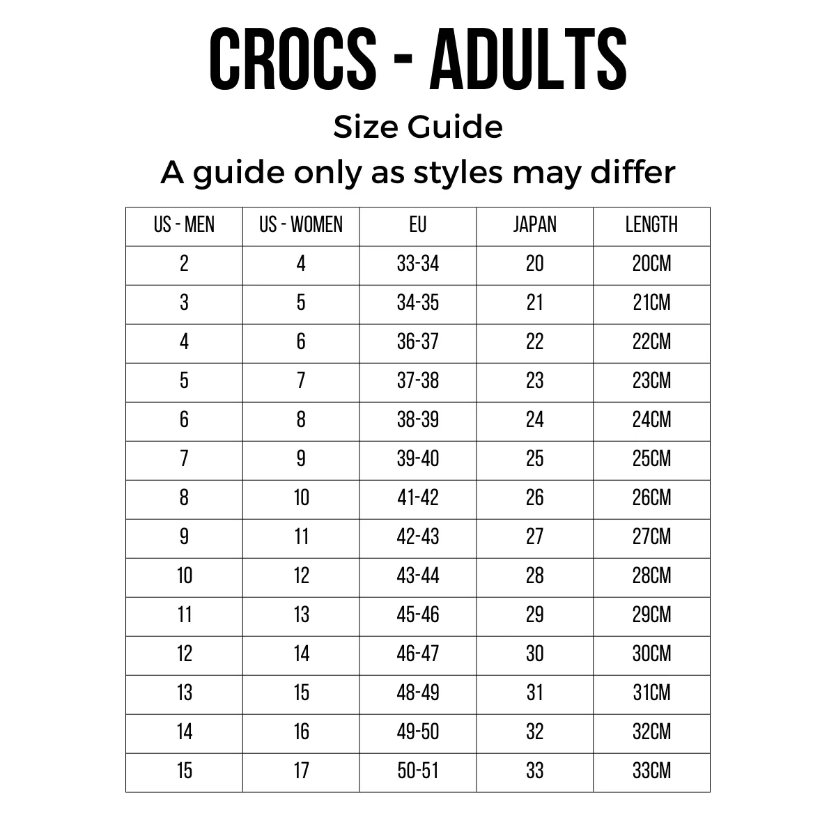 Crocs - Classic Clog Adults Black Glitter