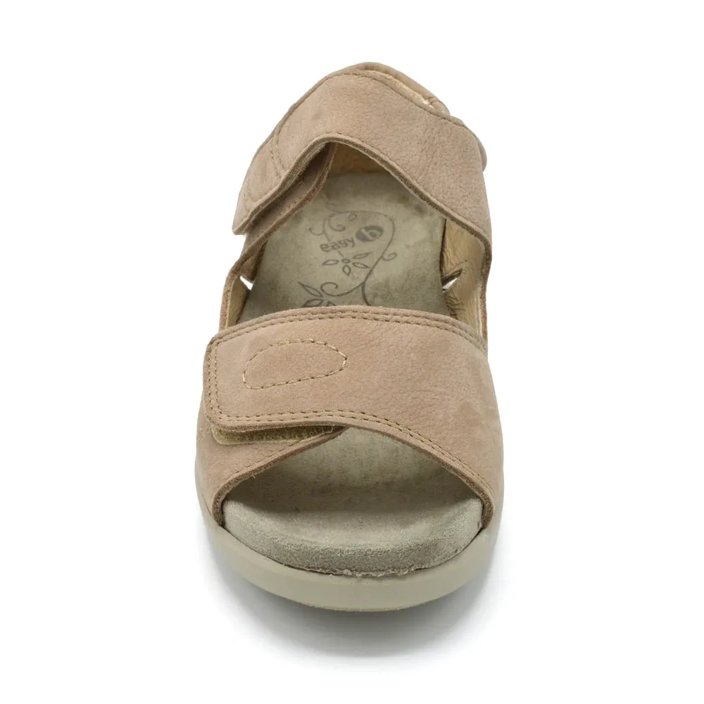 DB Kylie - Ladies Wide Fit Summer Sandal - 2V (2E-4E) Fitting - Beige