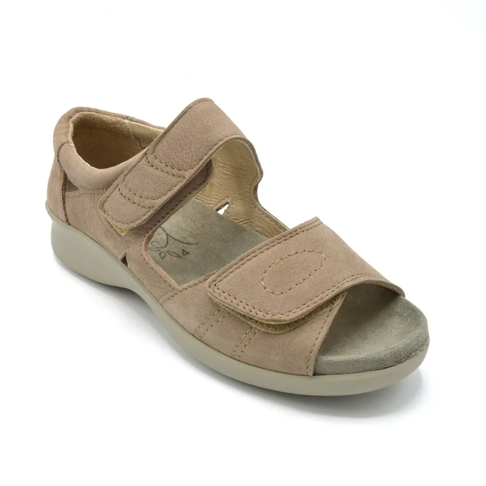 DB Kylie - Ladies Wide Fit Summer Sandal - 2V (2E-4E) Fitting - Beige