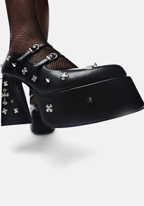 Devil Tears [Black] | PLATFORM HEELS