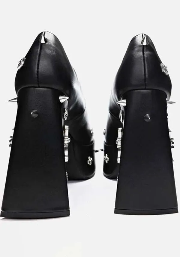 Devil Tears [Black] | PLATFORM HEELS