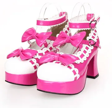 Dolly Lolita Bow Lace High-Heeled Shoes SD00103