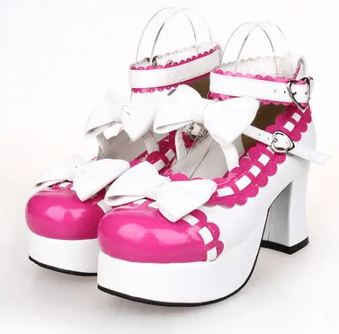 Dolly Lolita Bow Lace High-Heeled Shoes SD00103