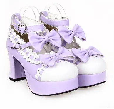 Dolly Lolita Bow Lace High-Heeled Shoes SD00103