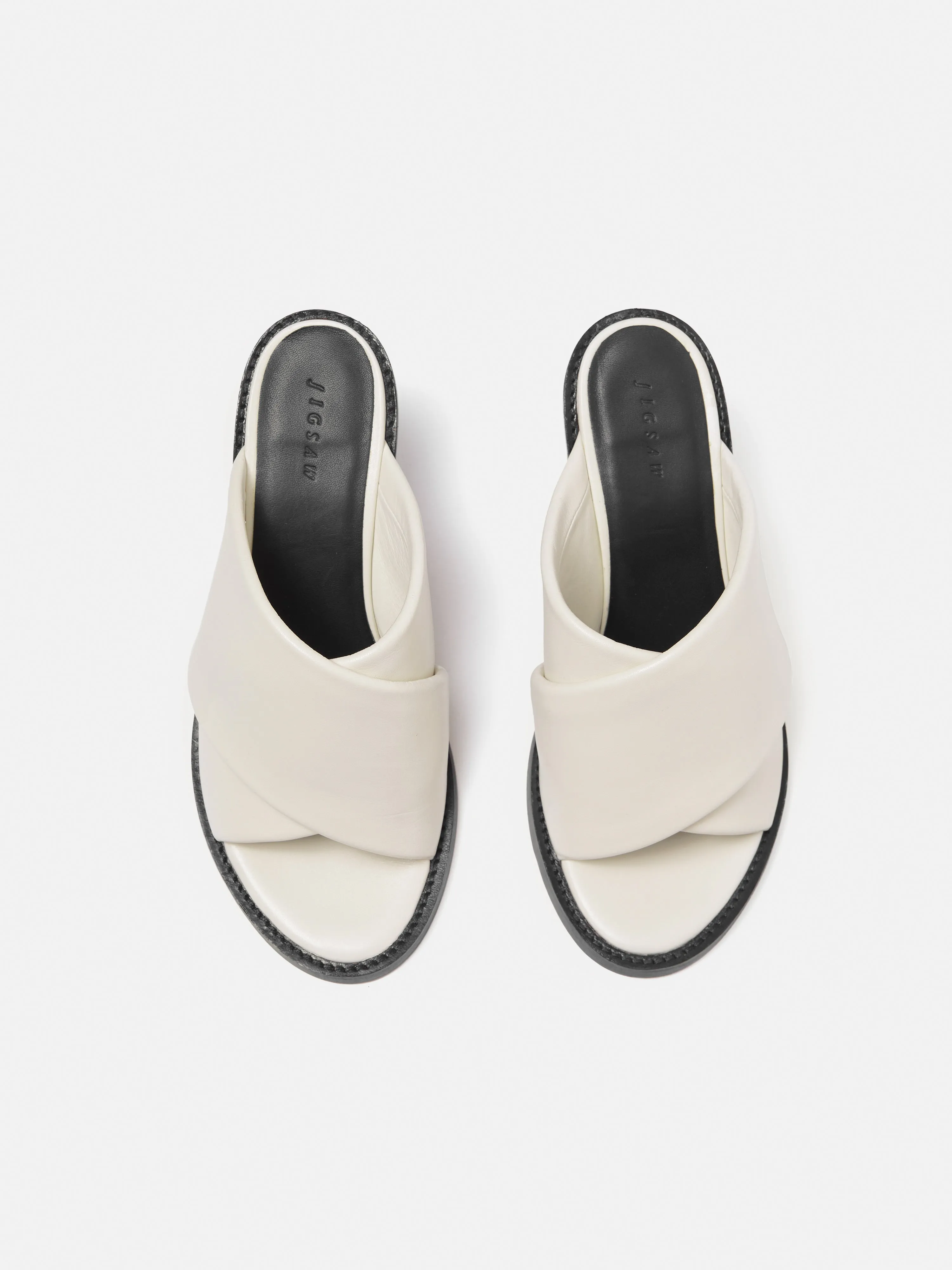 Duvile Padded Heel Sandal | White