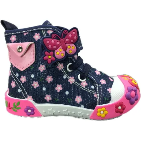 ENARI Baby Toddler Girl Shoes Size 7 Female Casual Dress High Top Sneakers