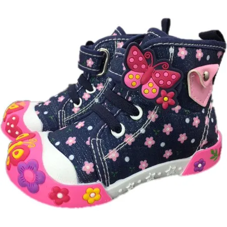 ENARI Baby Toddler Girl Shoes Size 7 Female Casual Dress High Top Sneakers