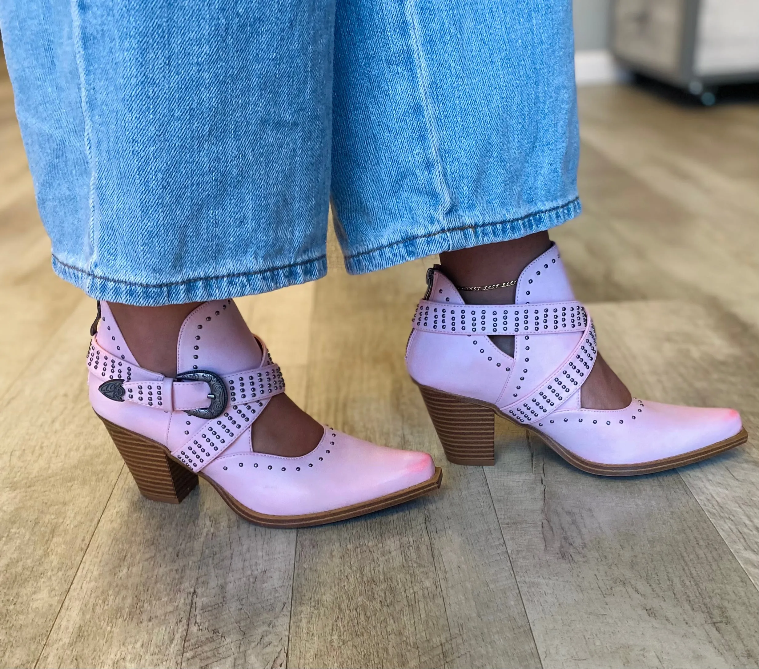 Fiona Western Bootie | Pink