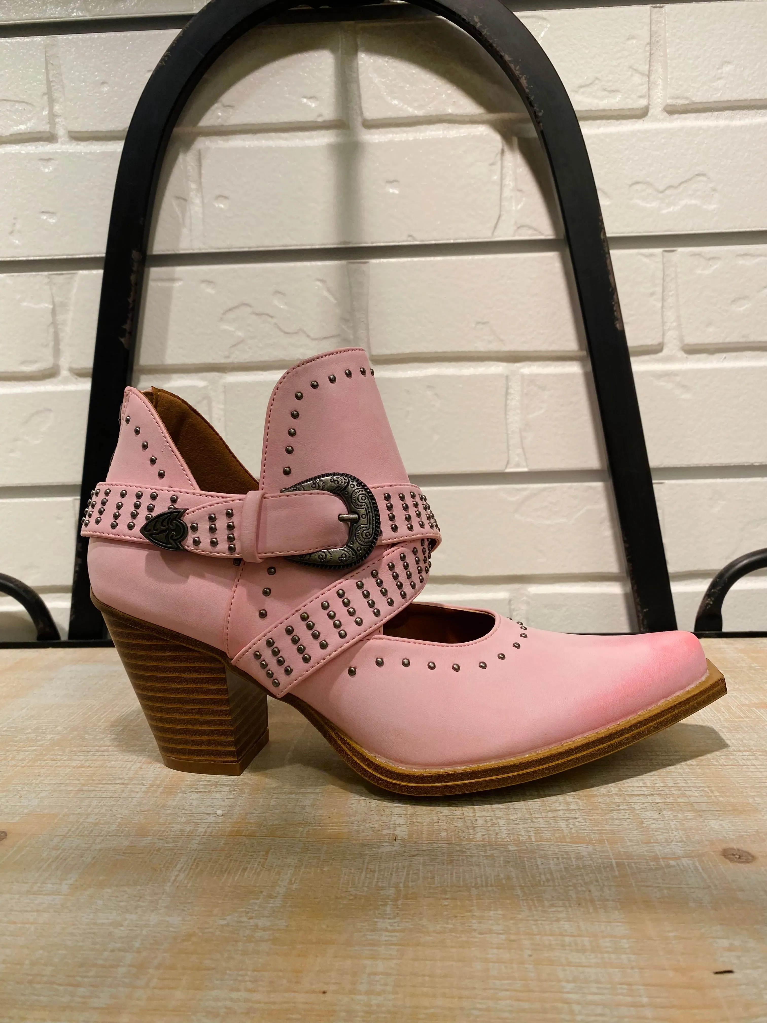 Fiona Western Bootie | Pink