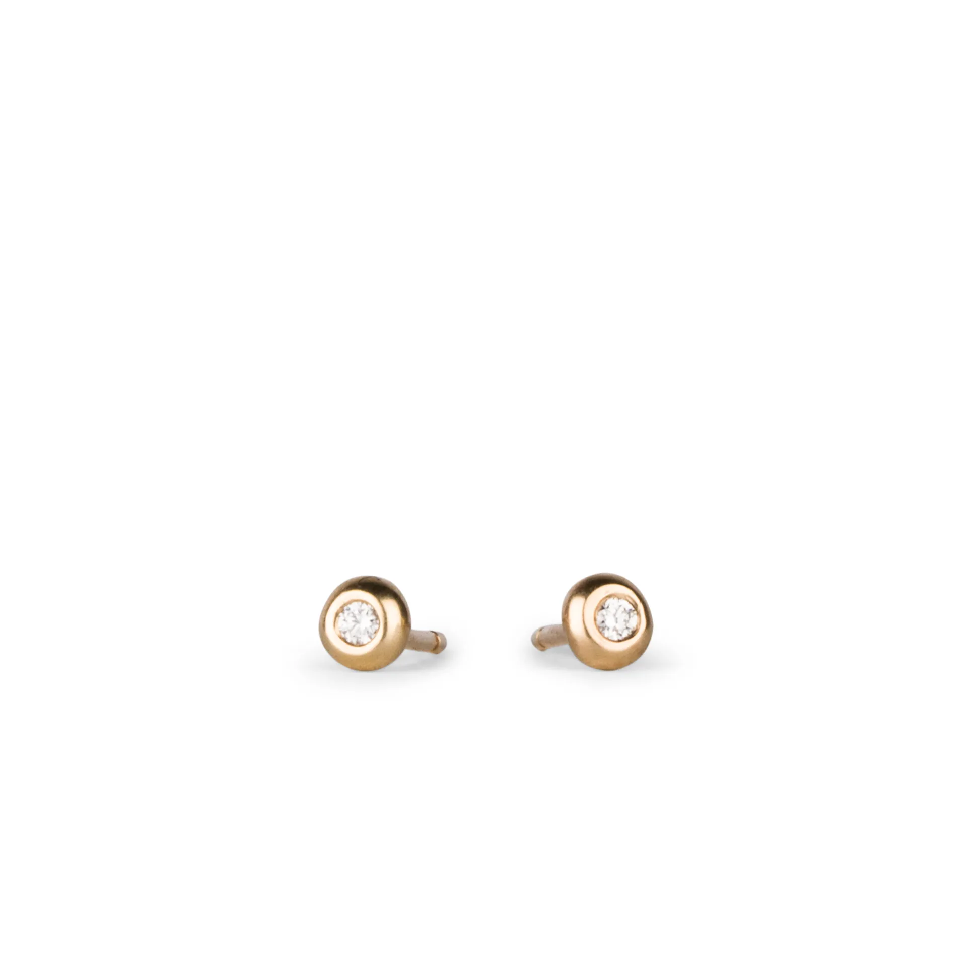 Gold Diamond Droplet Studs